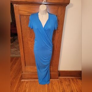 ANTHROPOLOGIE Dolan T Shirt Dress Size Small Bright Blue